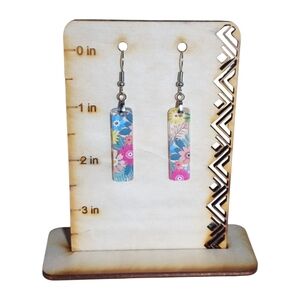 Garden Party Acrylic Drop Earrings